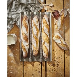 Bakiformur til flutes 40x24,5cm - rustfrtt stl